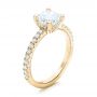 18k Yellow Gold 18k Yellow Gold Custom Diamond Engagement Ring - Three-Quarter View -  102289 - Thumbnail