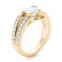 14k Yellow Gold 14k Yellow Gold Custom Diamond Engagement Ring - Three-Quarter View -  102307 - Thumbnail