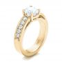 18k Yellow Gold 18k Yellow Gold Custom Diamond Engagement Ring - Three-Quarter View -  102345 - Thumbnail