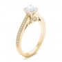 18k Yellow Gold 18k Yellow Gold Custom Diamond Engagement Ring - Three-Quarter View -  102363 - Thumbnail