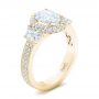 14k Yellow Gold 14k Yellow Gold Custom Diamond Engagement Ring - Three-Quarter View -  102415 - Thumbnail