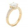 18k Yellow Gold 18k Yellow Gold Custom Diamond Engagement Ring - Three-Quarter View -  102462 - Thumbnail