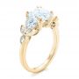 18k Yellow Gold 18k Yellow Gold Custom Diamond Engagement Ring - Three-Quarter View -  102594 - Thumbnail