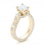 14k Yellow Gold 14k Yellow Gold Custom Diamond Engagement Ring - Three-Quarter View -  102895 - Thumbnail