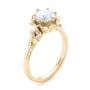 18k Yellow Gold 18k Yellow Gold Custom Diamond Engagement Ring - Three-Quarter View -  102896 - Thumbnail