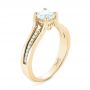 18k Yellow Gold 18k Yellow Gold Custom Diamond Engagement Ring - Three-Quarter View -  102903 - Thumbnail