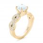 18k Yellow Gold 18k Yellow Gold Custom Diamond Engagement Ring - Three-Quarter View -  102905 - Thumbnail