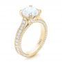 18k Yellow Gold 18k Yellow Gold Custom Diamond Engagement Ring - Three-Quarter View -  103013 - Thumbnail