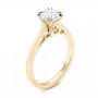 14k Yellow Gold 14k Yellow Gold Custom Diamond Engagement Ring - Three-Quarter View -  103057 - Thumbnail