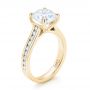 14k Yellow Gold 14k Yellow Gold Custom Diamond Engagement Ring - Three-Quarter View -  103150 - Thumbnail