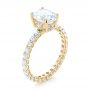 14k Yellow Gold 14k Yellow Gold Custom Diamond Engagement Ring - Three-Quarter View -  103355 - Thumbnail