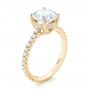 14k Yellow Gold 14k Yellow Gold Custom Diamond Engagement Ring - Three-Quarter View -  103369 - Thumbnail