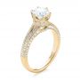 14k Yellow Gold 14k Yellow Gold Custom Diamond Engagement Ring - Three-Quarter View -  103428 - Thumbnail