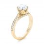 14k Yellow Gold 14k Yellow Gold Custom Diamond Engagement Ring - Three-Quarter View -  103464 - Thumbnail