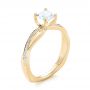 18k Yellow Gold 18k Yellow Gold Custom Diamond Engagement Ring - Three-Quarter View -  103637 - Thumbnail