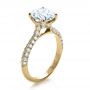 14k Yellow Gold 14k Yellow Gold Custom Diamond Engagement Ring - Three-Quarter View -  1164 - Thumbnail