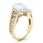 14k Yellow Gold 14k Yellow Gold Custom Diamond Engagement Ring - Three-Quarter View -  1442 - Thumbnail