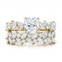 18k Yellow Gold 18k Yellow Gold Custom Diamond Engagement Ring - Three-Quarter View -  102092 - Thumbnail