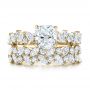 14k Yellow Gold 14k Yellow Gold Custom Diamond Engagement Ring - Three-Quarter View -  102092 - Thumbnail