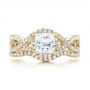 14k Yellow Gold 14k Yellow Gold Custom Diamond Engagement Ring - Three-Quarter View -  102148 - Thumbnail