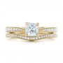 18k Yellow Gold 18k Yellow Gold Custom Diamond Engagement Ring - Three-Quarter View -  102253 - Thumbnail