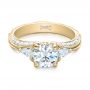 14k Yellow Gold 14k Yellow Gold Custom Diamond Engagement Ring - Flat View -  101229 - Thumbnail