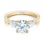 14k Yellow Gold 14k Yellow Gold Custom Diamond Engagement Ring - Flat View -  101230 - Thumbnail