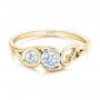 18k Yellow Gold 18k Yellow Gold Custom Diamond Engagement Ring - Flat View -  102089 - Thumbnail