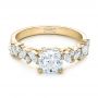 14k Yellow Gold 14k Yellow Gold Custom Diamond Engagement Ring - Flat View -  102092 - Thumbnail