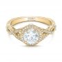 14k Yellow Gold 14k Yellow Gold Custom Diamond Engagement Ring - Flat View -  102138 - Thumbnail
