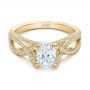 14k Yellow Gold 14k Yellow Gold Custom Diamond Engagement Ring - Flat View -  102239 - Thumbnail