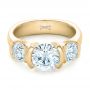 14k Yellow Gold 14k Yellow Gold Custom Diamond Engagement Ring - Flat View -  102296 - Thumbnail