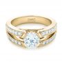 14k Yellow Gold 14k Yellow Gold Custom Diamond Engagement Ring - Flat View -  102307 - Thumbnail