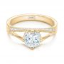 18k Yellow Gold 18k Yellow Gold Custom Diamond Engagement Ring - Flat View -  102405 - Thumbnail