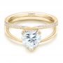 14k Yellow Gold 14k Yellow Gold Custom Diamond Engagement Ring - Flat View -  102463 - Thumbnail