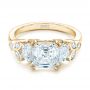 14k Yellow Gold 14k Yellow Gold Custom Diamond Engagement Ring - Flat View -  102594 - Thumbnail