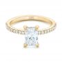 14k Yellow Gold 14k Yellow Gold Custom Diamond Engagement Ring - Flat View -  102856 - Thumbnail