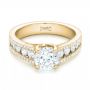 18k Yellow Gold 18k Yellow Gold Custom Diamond Engagement Ring - Flat View -  102886 - Thumbnail