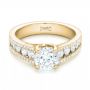 14k Yellow Gold 14k Yellow Gold Custom Diamond Engagement Ring - Flat View -  102886 - Thumbnail