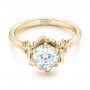 14k Yellow Gold 14k Yellow Gold Custom Diamond Engagement Ring - Flat View -  102896 - Thumbnail