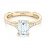 18k Yellow Gold 18k Yellow Gold Custom Diamond Engagement Ring - Flat View -  102904 - Thumbnail