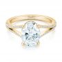 14k Yellow Gold 14k Yellow Gold Custom Diamond Engagement Ring - Flat View -  102946 - Thumbnail