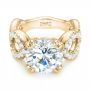 14k Yellow Gold 14k Yellow Gold Custom Diamond Engagement Ring - Flat View -  103042 - Thumbnail