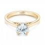 14k Yellow Gold 14k Yellow Gold Custom Diamond Engagement Ring - Flat View -  103057 - Thumbnail