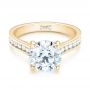 14k Yellow Gold 14k Yellow Gold Custom Diamond Engagement Ring - Flat View -  103150 - Thumbnail
