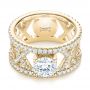 14k Yellow Gold 14k Yellow Gold Custom Diamond Engagement Ring - Flat View -  103215 - Thumbnail