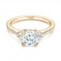 18k Yellow Gold 18k Yellow Gold Custom Diamond Engagement Ring - Flat View -  103219 - Thumbnail