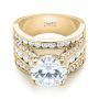 14k Yellow Gold 14k Yellow Gold Custom Diamond Engagement Ring - Flat View -  103487 - Thumbnail