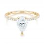 18k Yellow Gold 18k Yellow Gold Custom Diamond Engagement Ring - Flat View -  103604 - Thumbnail