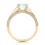 14k Yellow Gold 14k Yellow Gold Custom Diamond Engagement Ring - Front View -  102239 - Thumbnail